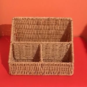 Wicker Mail Organizer